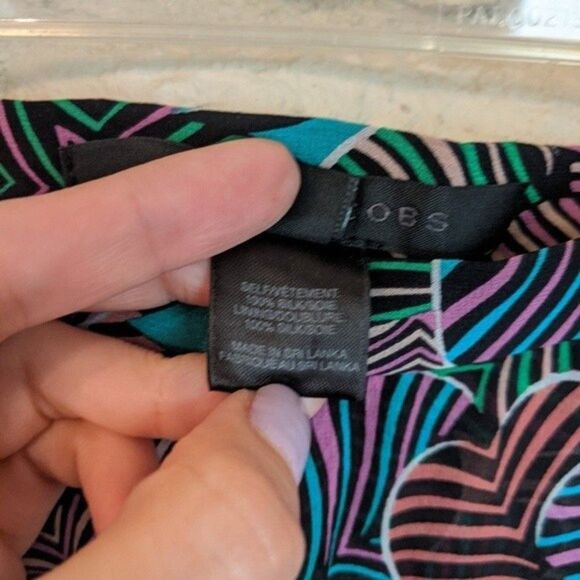 Marc Jacobs silk ruffled abstract floral mini skirt - Picture 5 of 6